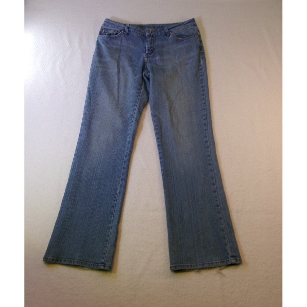 Boom Boom Jeans Womens Size 11 Blue Medium Wash Bootcut Stretch Denim Pants
